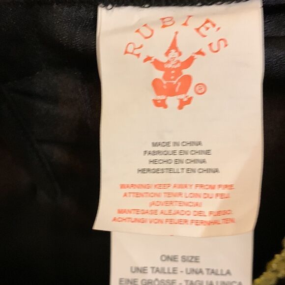 Gypsy costume one-size includes cape/head wrap, goldtone necklace & earrings. - Picture 4 of 11